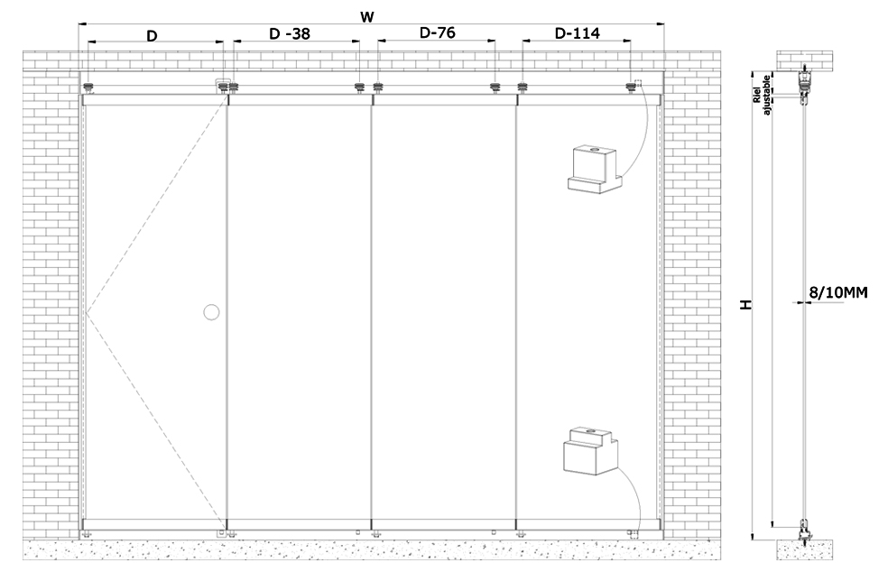 Sistema plegadizo de aluminio BRK3700 - BRÜKEN